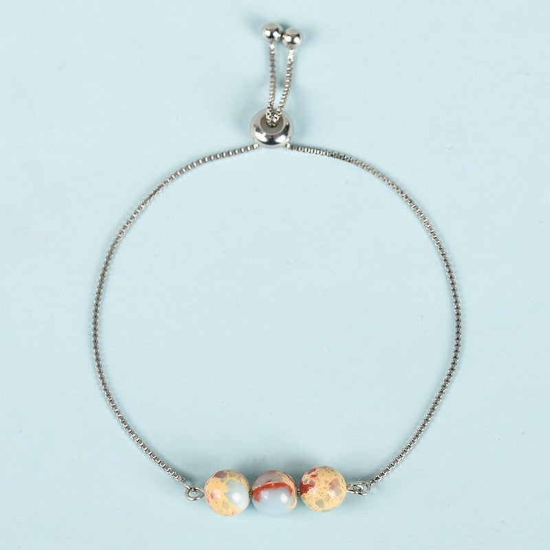 Three Beads Bracelet (Metal)