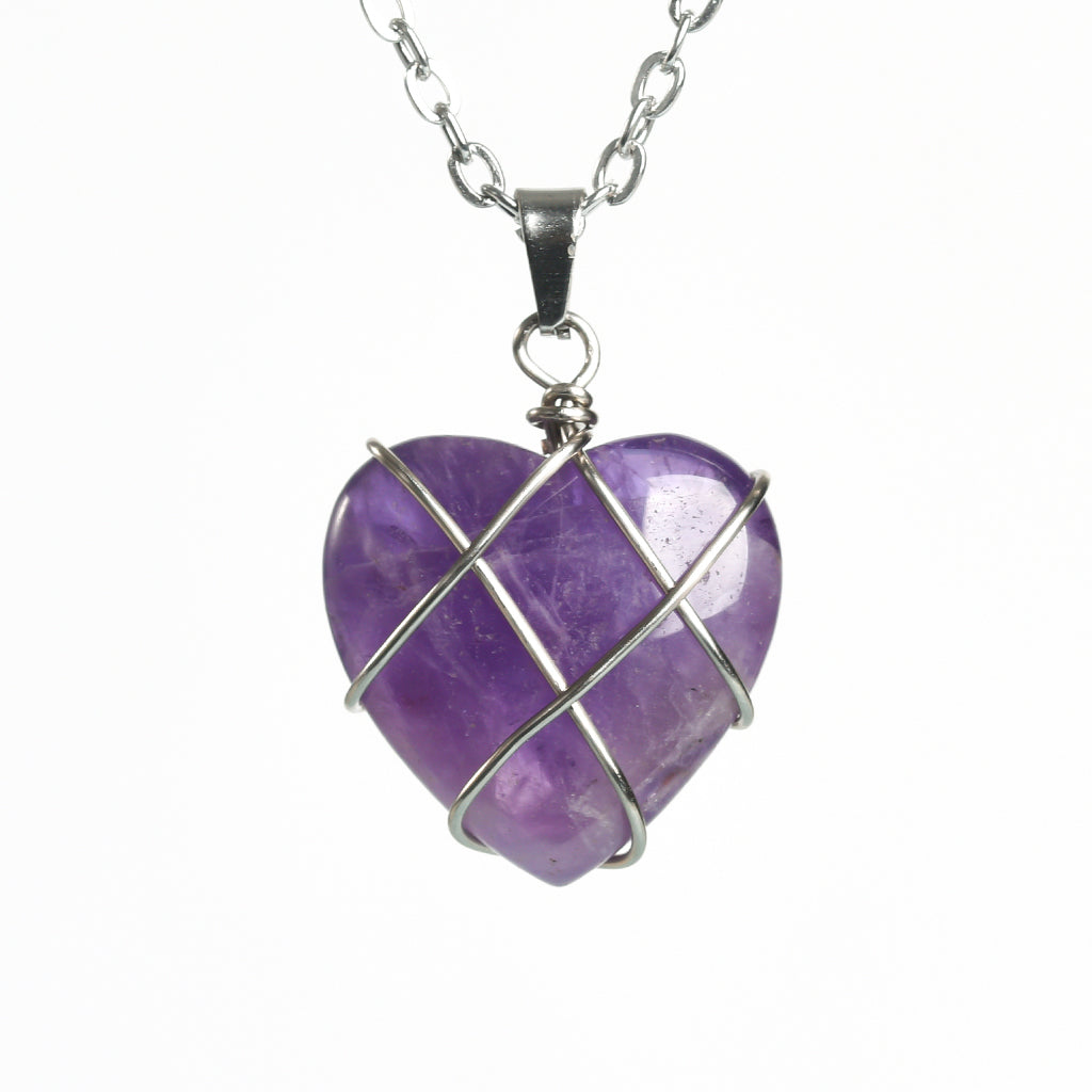 Wire Wrapping Heart Pendant