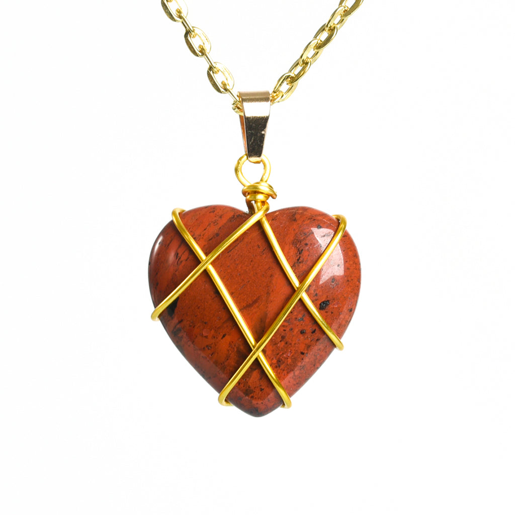 Wire Wrapping Heart Pendant