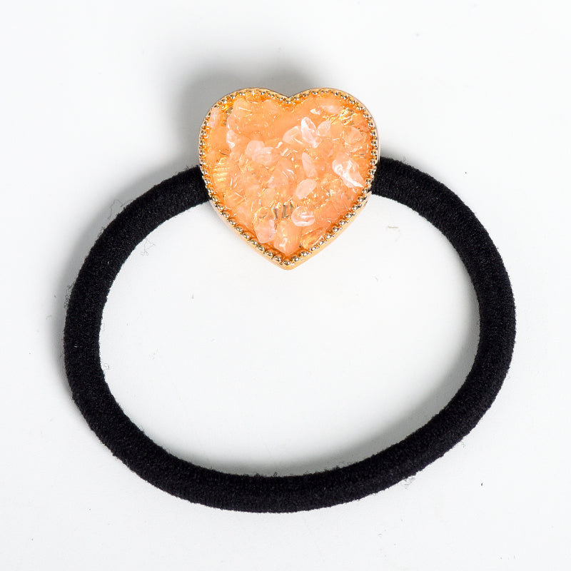 crystal Heart hair tie