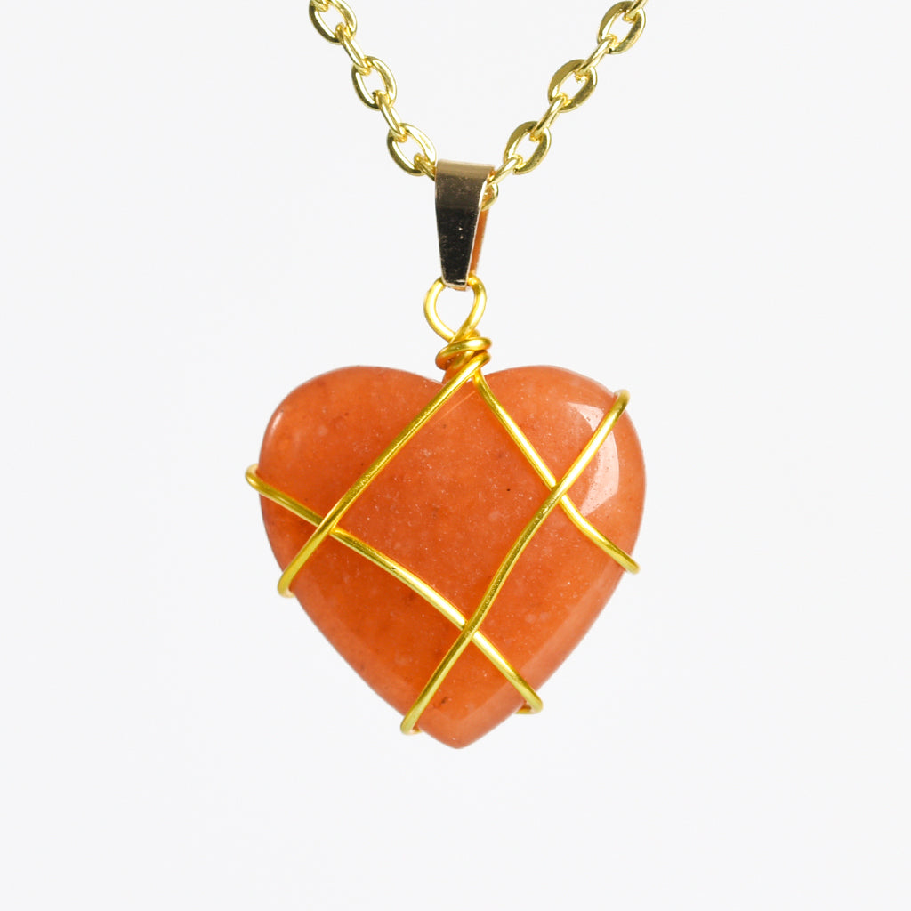 Wire Wrapping Heart Pendant