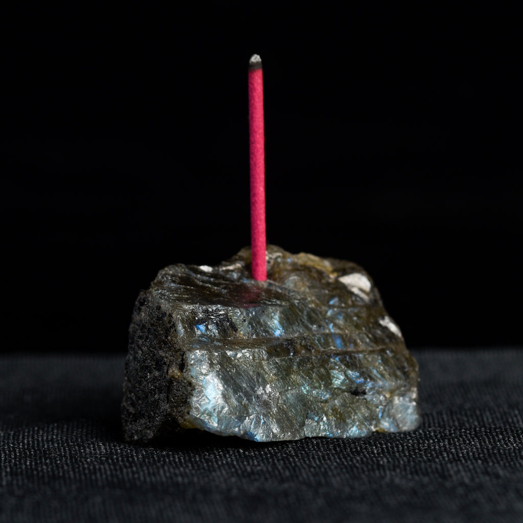 Raw Stone Incense Holder