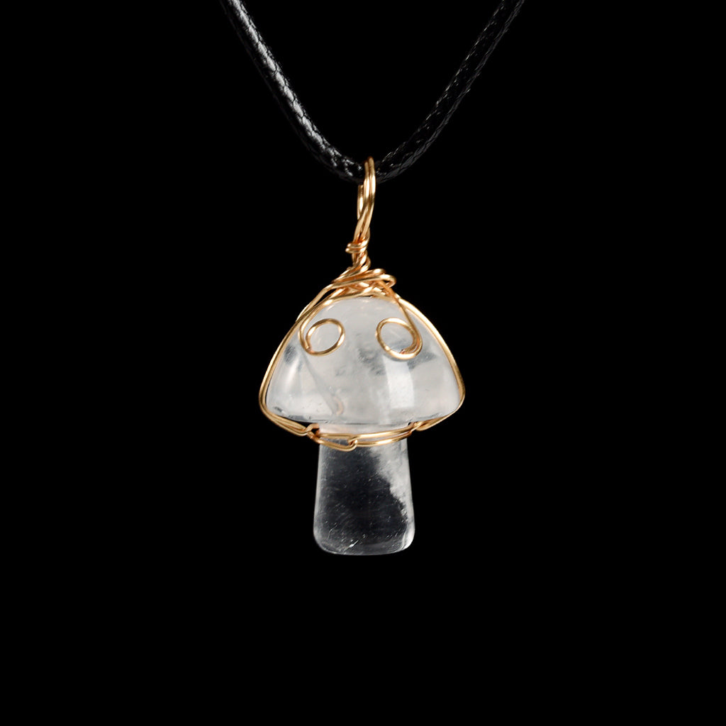 Mushroom Pendant ( wire wrapping)