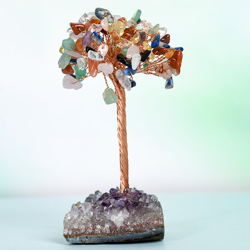 Amethyst Cluster Base Crystal Tree