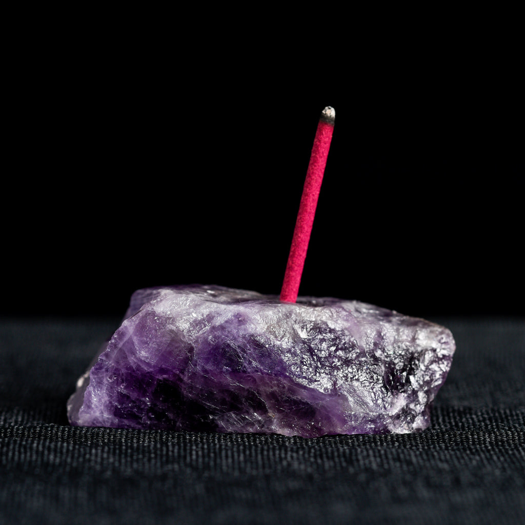 Raw Stone Incense Holder