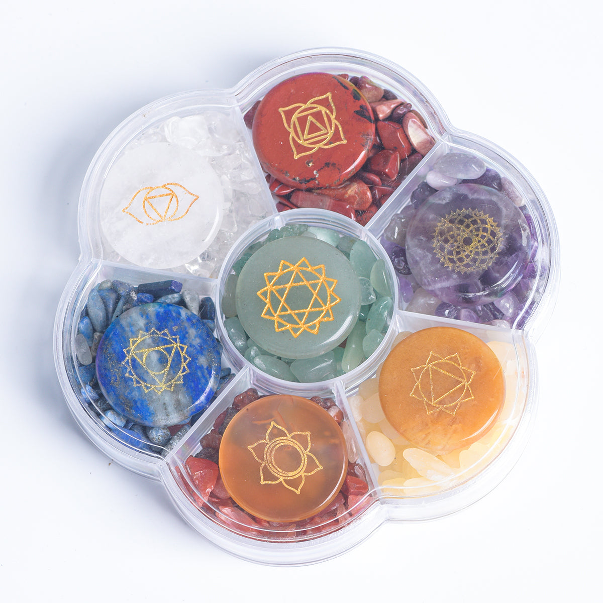 Seven Chakras Flower Set