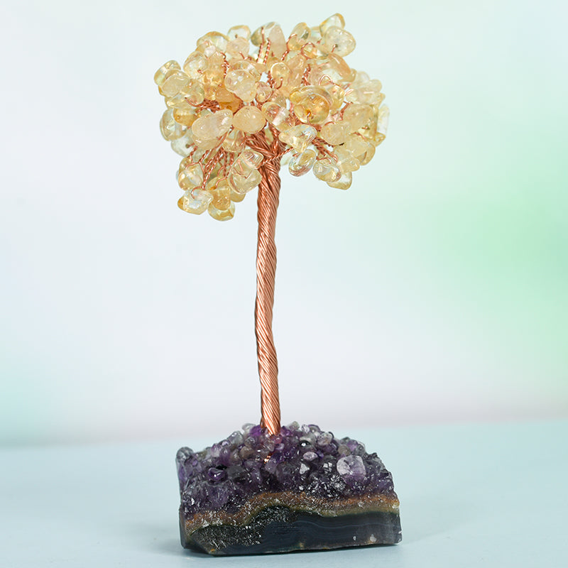 Amethyst Cluster Base Crystal Tree