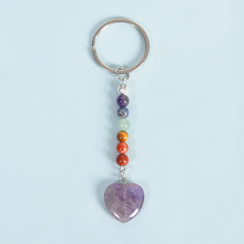 seven chakras keychain