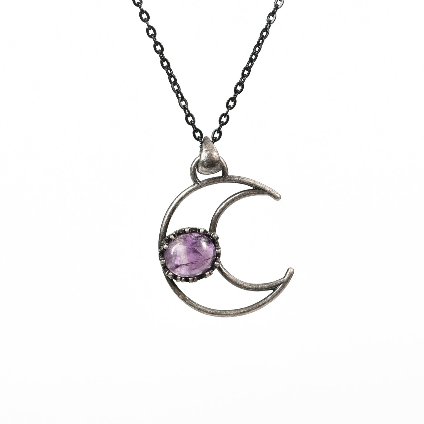 Oval Cut WIth Moon Pendant