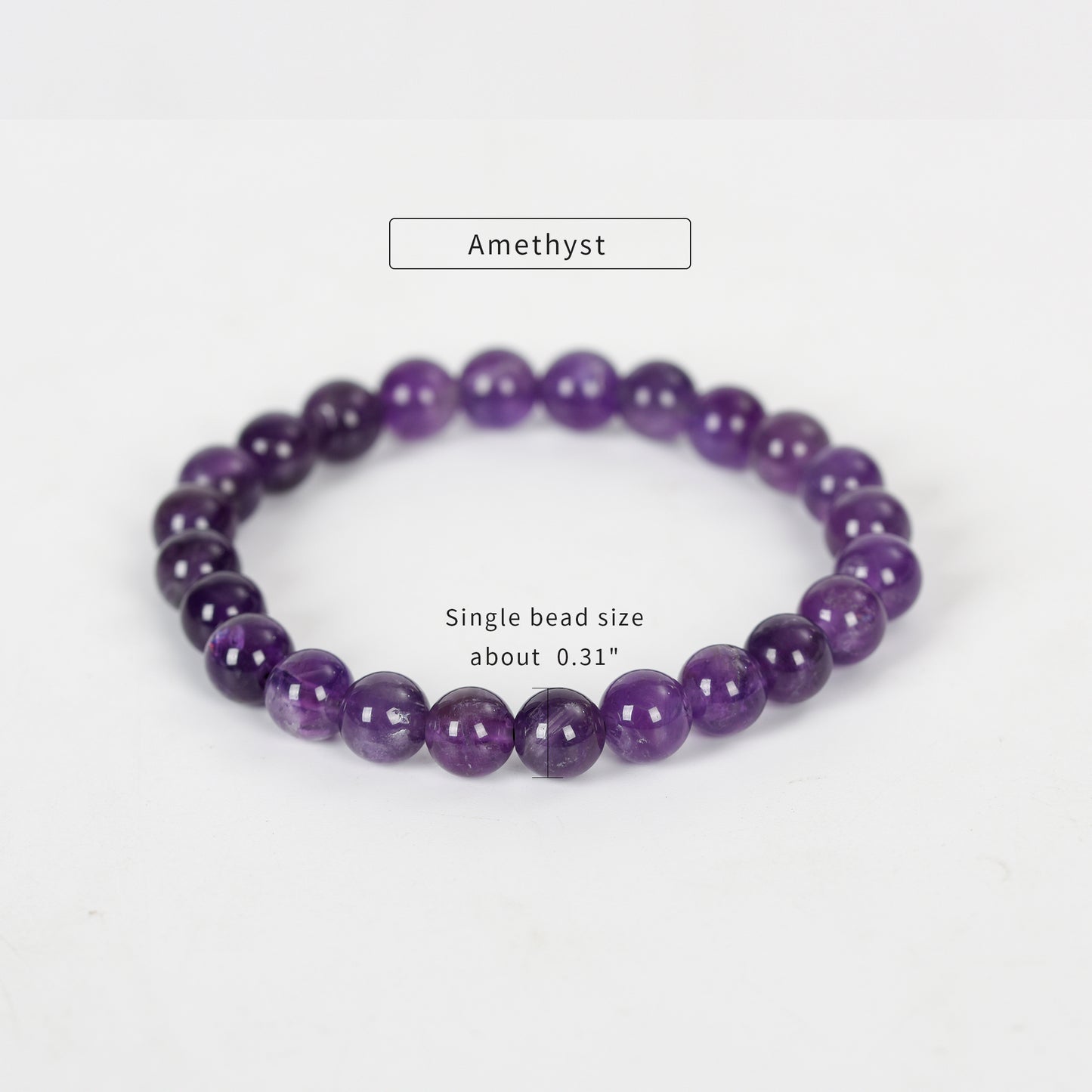 Amethyst Bracelet 6mm 8mm 10 mm