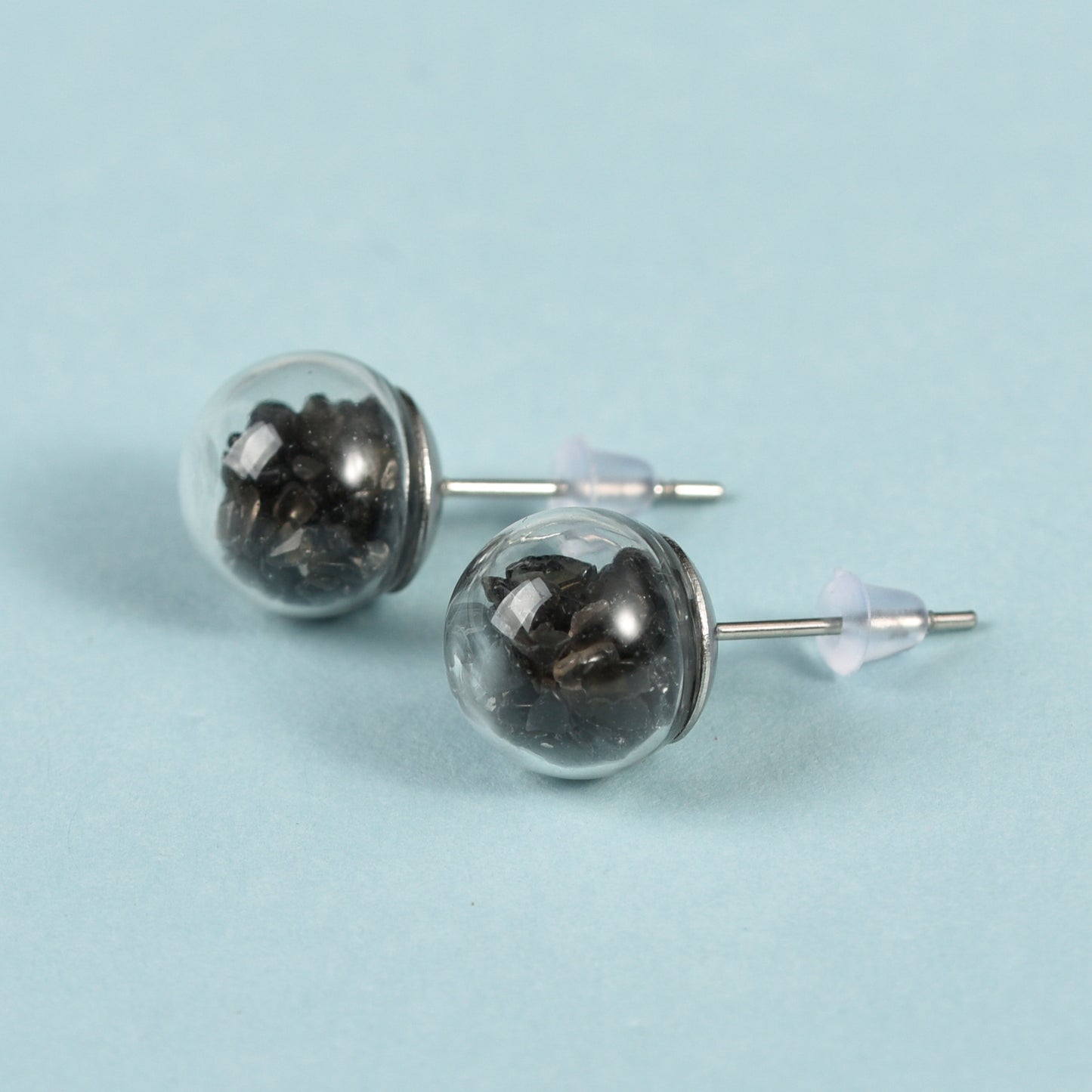 Chips Glass Ball Earrings