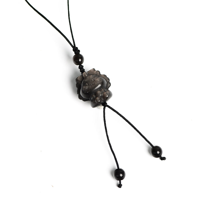 Sliver Obsidian Small Hanging