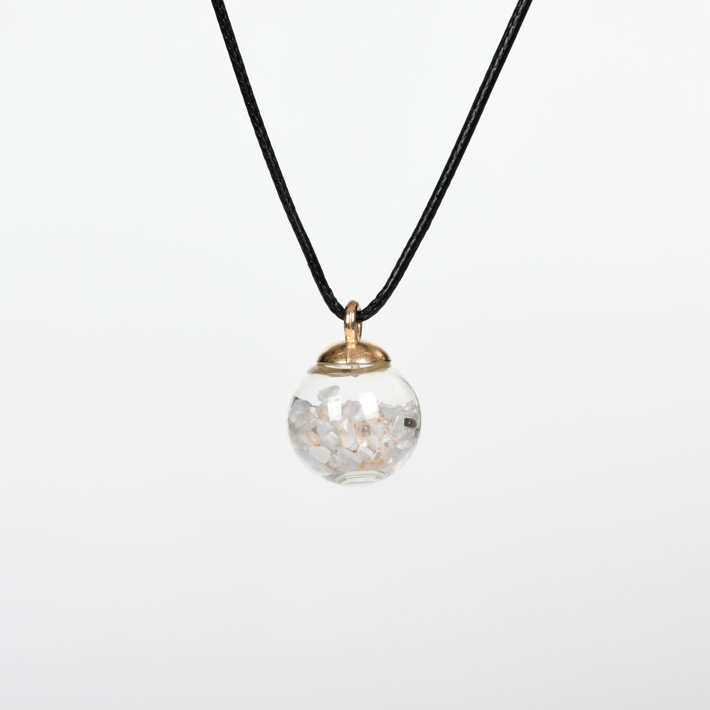 Chips in glass ball Pendant