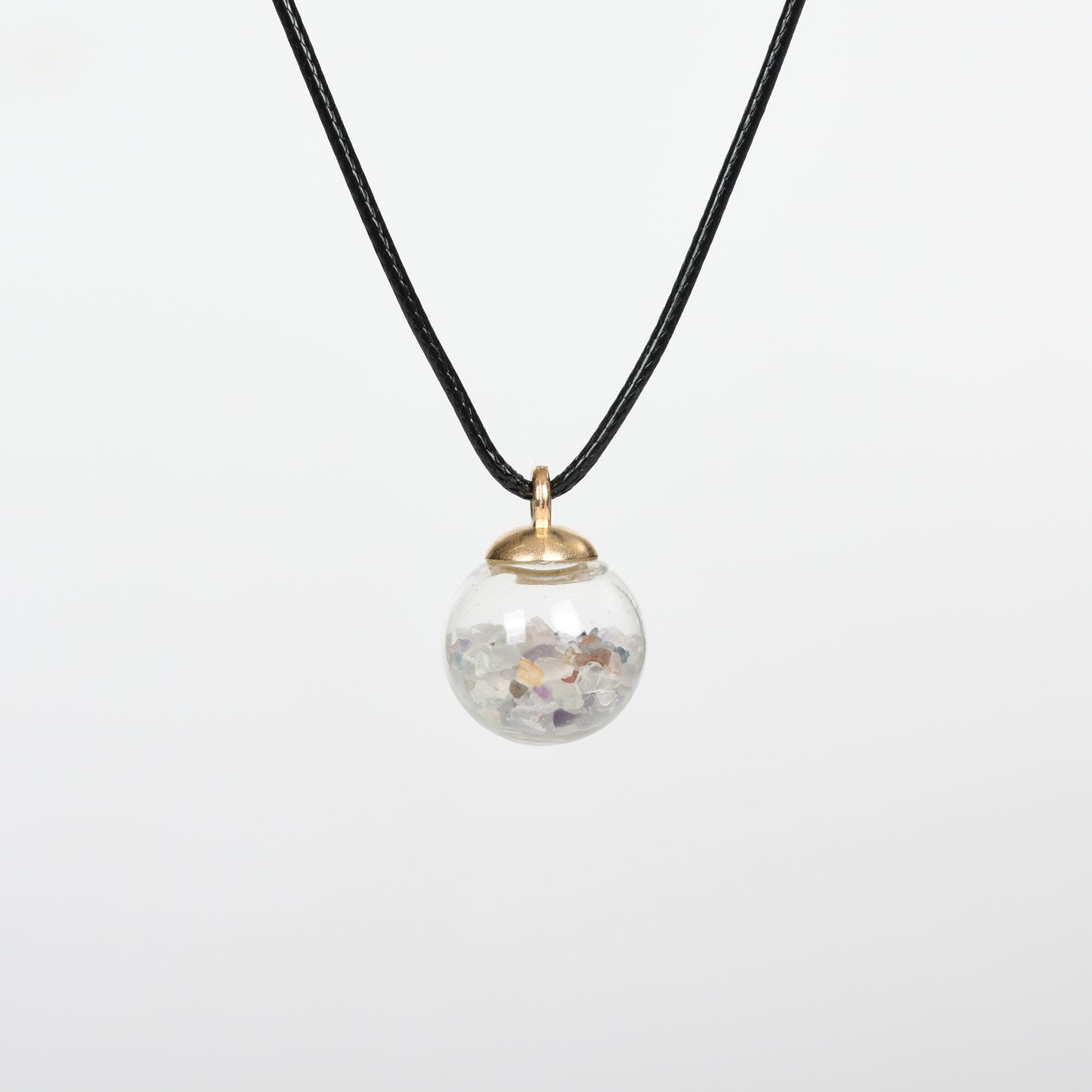 Chips in glass ball Pendant