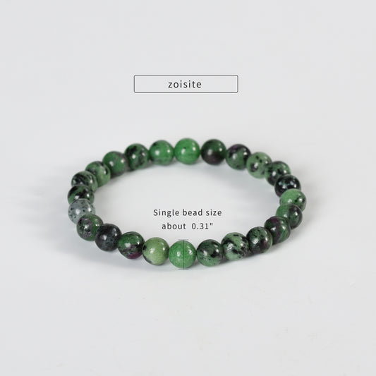 Ruby in Zoisite Bracelet 6mm 8mm 10 mm