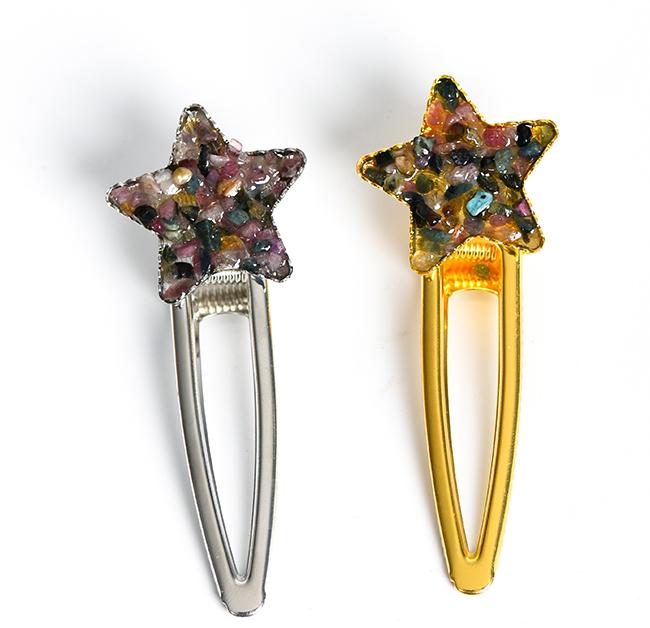 crystal star hairpin