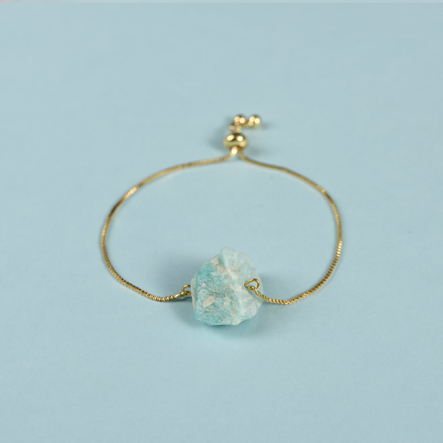 Raw Stone Bracelet (Metal)