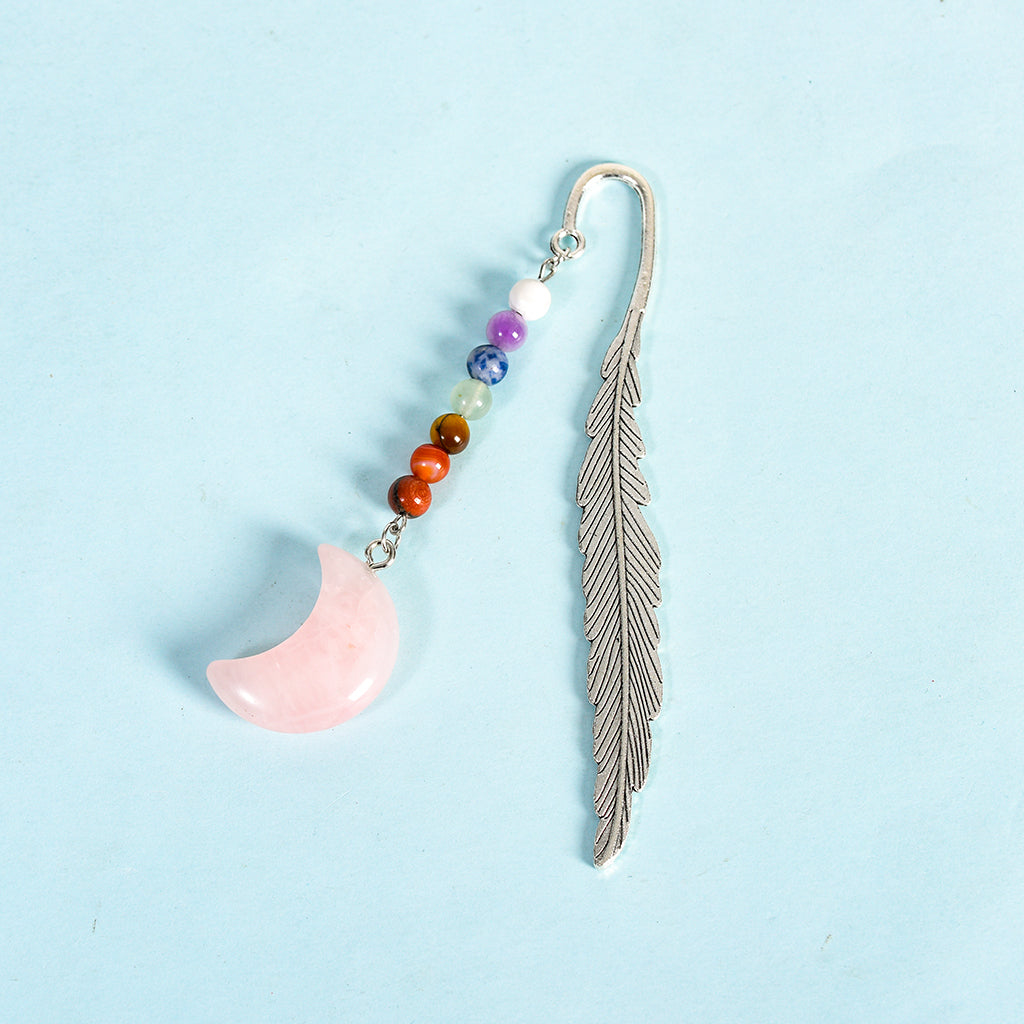 seven chakras Moon Feather Bookmark