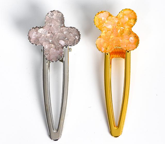 crystal Plum hairpin