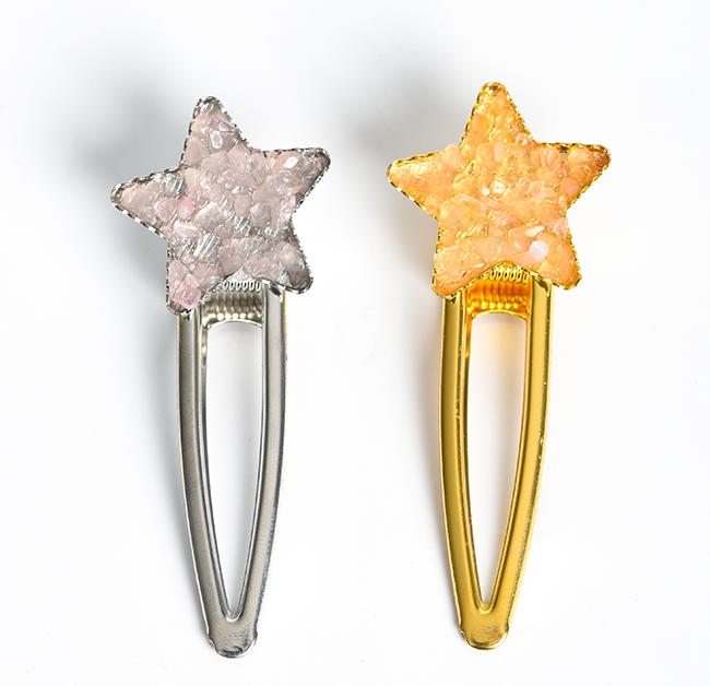 crystal star hairpin