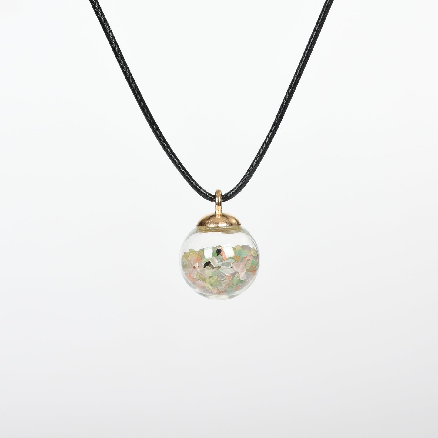 Chips in glass ball Pendant