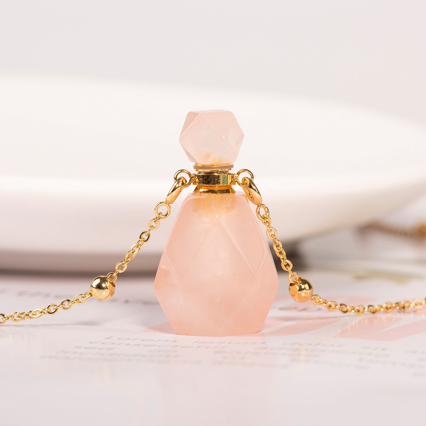 Crystal Perfume Bottle Pendant