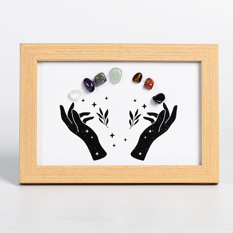 Pair Of Hands Seven Chakras Frame