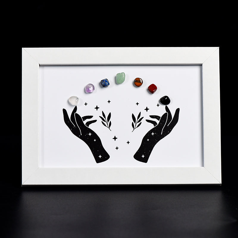 Pair Of Hands Seven Chakras Frame