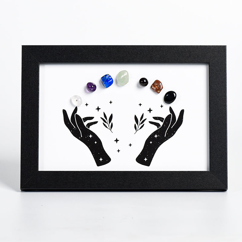 Pair Of Hands Seven Chakras Frame