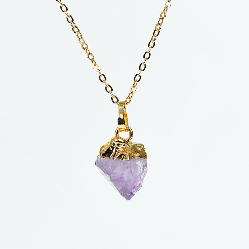 Gilded Amethyst Pendant