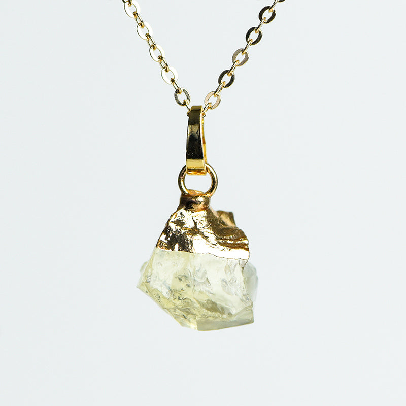 Gilded Raw Pendant